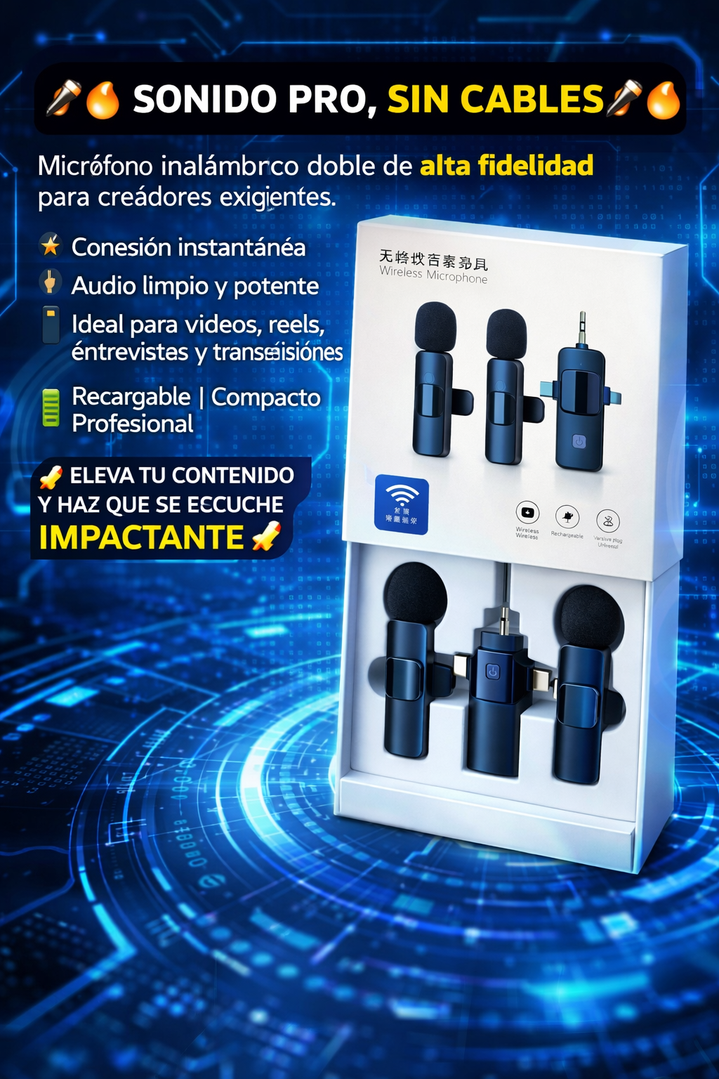 🎤🔥 MICROFONO K15 🔥🎤