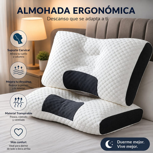 ALMOHADA ERGONÓMICA DE ESPUMA VISCOELÁSTICA